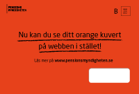 Allm�n pension Orange kuvert